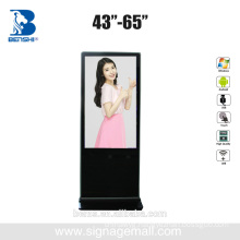 High brightness 42"50"55"65inch lcd digital signage the floor standing machine clear picture 3g/4g